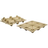 ratioform Kontejnerska paleta iz prešanega lesa z 9 nogami, nosilnost 1250 kg, DxŠ 1140 x 1140 mm, DE 10 kosov Cene