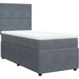 vidaXL Box spring krevet s madracem tamnosivi 90x200 cm baršunasti | shoptok.hr