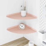 Lebdeća polica s policom 2 pcs Ružičasta 30 x 30 x 2 cm - Ružičasta 30 cm 2 | shoptok.hr
