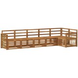 vidaXL Kotna sedežna garnitura 5 pcs Naravna Masiven les akacije, (5000283757) | Shoptok.si