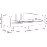  Dnevni krevet žuti 100 x 200 cm baršunasti | shoptok.hr