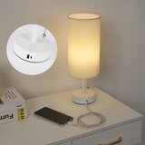  Brilagi - Stona lampa sa USB portom TABLON 1xE27/25W/230V bela/krem | Eponuda.com