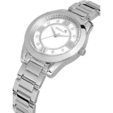 Polo Air Stylish Women's Wristwatch with Roman Numerals Silver Color
