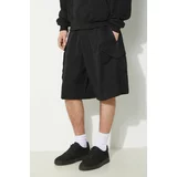 Y-3 Kratke hlače Washed Twill za muškarce, boja: crna, IN8718