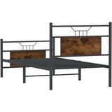 vidaXL Okvir kreveta bez madraca dimljena boja hrasta 75x190 cm drveni | shoptok.hr