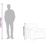  Fotelja smeđa 60 cm od tkanine | shoptok.hr