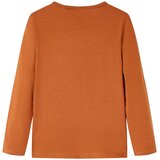  Dječja majica s dugim rukavima boja konjaka 104 | shoptok.hr