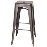 MID.YOU Barski Stol Vantaggio High, Črna, Zlata | Shoptok.si