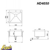  Crna inox sudopera (set) - sandonna - HD4050 | ePonuda.com