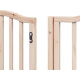 vidaXL Vrata za pse s vratašcima 15 panela sklopiva 750 cm drvo topole | shoptok.hr