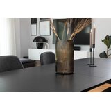 Venture Home Inca rastezljivi pravokutni blagovaonski stol 160 &amp;times; 85 cm, crni Slike