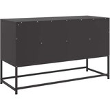 vidaXL TV omarica črna 100,5x39x60,5 cm jeklo | Shoptok.si