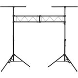  Stalak za rasvjetu crni 338x115x(180-300) cm čelični | Eponuda.ba