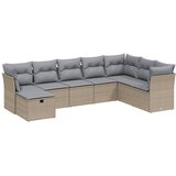 Maison Chic Seti vrtnega pohištva - Vrtna garnitura - Vrtni pohištvo set 8-delna z blazinami bež poli ratan, (21799652) | Shoptok.si