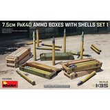 Miniart 7.5cm PAK40 ammo boxes with shells SET1, (21287256) | Shoptok.si