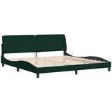  Okvir za krevet bez madraca tamnozeleni 200x200 cm baršunasti | shoptok.hr