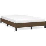 Furnova Posteljni okvir brez vzmetnice temno rjava 120x190 cm blago, (21934873) | Shoptok.si
