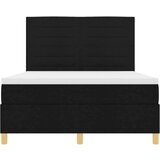  Postelja z vzmetnico z vzmetnico Črna 160 x 200 cm blago, (5000023033) | Shoptok.si