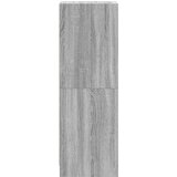 vidaXL Visoka omara s steklenimi vrati siva sonoma 35x37x109 cm | Shoptok.si