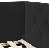  Kutni okvir kreveta Crna 80 x 200 cm Baršun | shoptok.hr