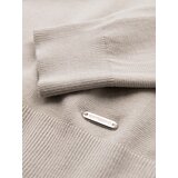 Ombre Men's sweater with round neckline in stretch knit with classic weave - beige | shoptok.hr