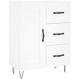  Visoka komoda bijela 69,5x34x180 cm konstruirano drvo | shoptok.hr