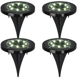 BAUHAUS Set solarnih svetilk (Solarna celica, LED, Trajanje osvetlitve: 6 h - 8 h, Črna, 4 kos) | Shoptok.si