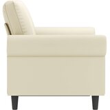  Dvosjed od tkanine krem 120 cm od umjetne kože Krema | Shoptok.si