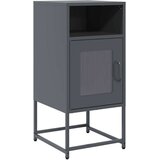 vidaXL Nočna omarica antracit 36x39x78 cm Hladno valjano jeklo | Shoptok.si