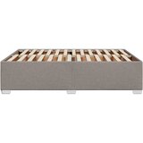  Okvir za krevet bez madraca smeđesivi 140 x 190 cm od tkanine | Eponuda.com