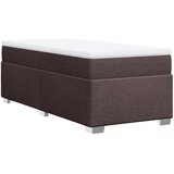 Krevet s oprugama i madracem tamnosmeđi 100 x 200 cm od tkanine | shoptok.hr