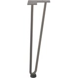  Noge s ukosnicama za stolić za kavu 4 kom. Prirodni čelik 42 cm Puni čelik | shoptok.hr