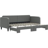  Dnevni krevet na razvlačenje bez madraca tamnosivi 80x200 cm | shoptok.hr
