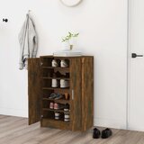 vidaXL omarica za čevlje dimljeni hrast 60x35x92 cm konstruiran les Cene