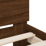 Okvir za krevet s uzglavljem i LED boja smeđeg hrasta 160x200cm | shoptok.hr