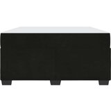 vidaXL Posteljni okvir z vzmetnico z vzmetnico Črna 140 x 200 cm Žamet | Shoptok.si