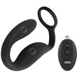 Masažer prostate Cock ring with RC butt plug
