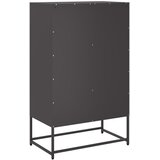 Visoka komoda crna 68x39x111,5 cm od čelika | shoptok.hr