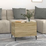  Stolić za kavu boja hrasta 60 x 44,5 x 45 cm konstruirano drvo | shoptok.hr