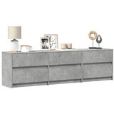 TV ormarić s LED svjetlima boja betona 180x34x50 cm drveni | shoptok.hr