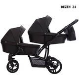 Bebetto kolica za blizance 42 new pro 2u1 dezen 24