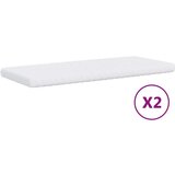 vidaXL Izvlečna dnevna postelja z vzmetnicami krem 90x200 cm | Shoptok.si