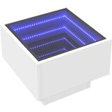  Noćni ormarić s beskonačnim LED svjetlima bijeli 40x40x30 cm | shoptok.hr