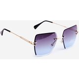 PRIUS Women's Sunglasses With Gradient Lenses UV400 Gold-Blue | Shoptok.si