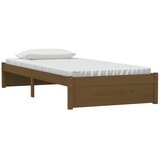  Okvir za krevet boja meda od masivnog drva 90 x 190 cm mali | Shoptok.si