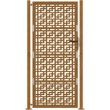 vidaXL Vrtna vrata 105x205 cm preperevanje jeklena križna oblika | Shoptok.si