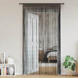 Furnova Zavese iz nitk 2 kosa 100x250 cm črne barve, (21917547) | Shoptok.si