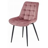  BERA stolica - tamno ružičasti baršun / crne noge x 4 | shoptok.hr
