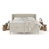 Maison de Rêve Svijetlo sivi boxspring krevet s prostorom za odlaganje 160x200 cm Monpelli – | shoptok.hr