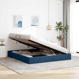  Otomanski krevet s pohranom Plava 160 x 200 cm tkanina | shoptok.hr